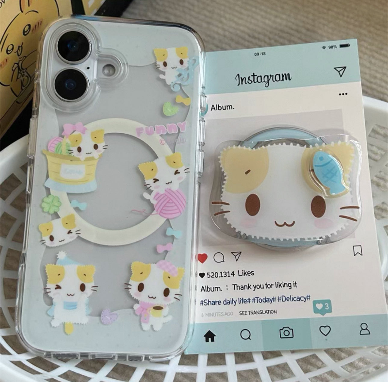 Cotton Cat MagSafe iPhone case