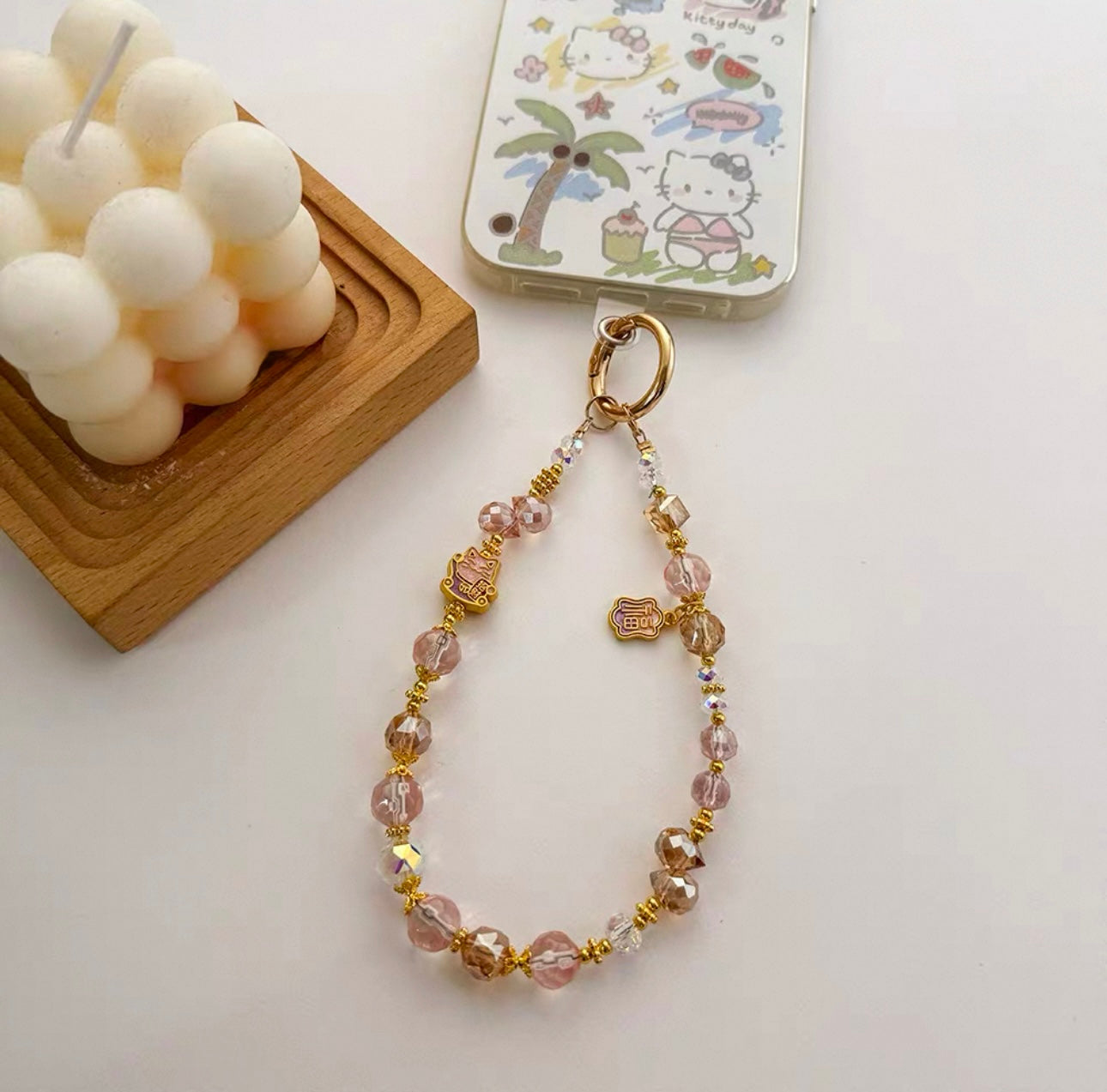 Lucky Cat phone chain