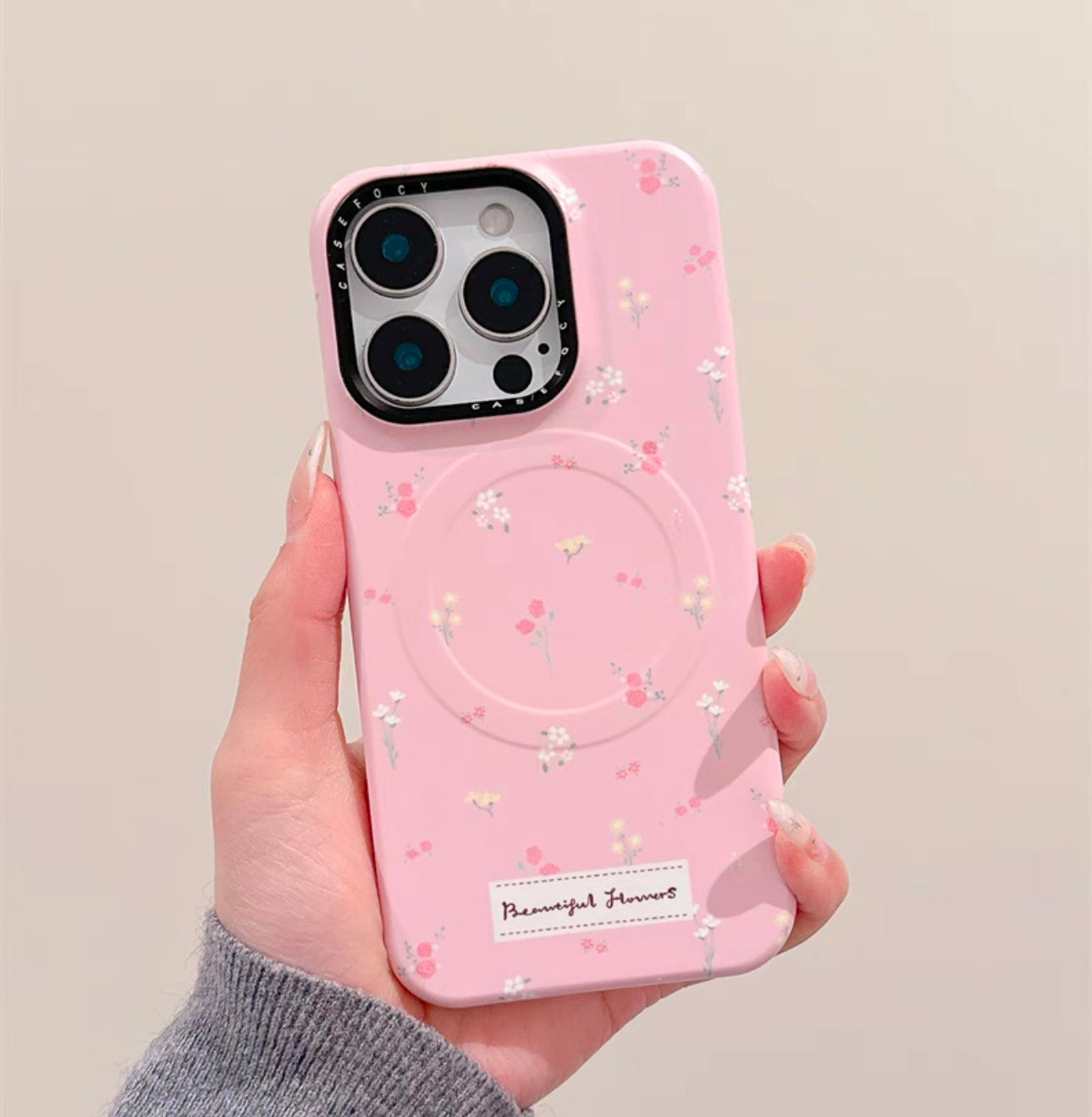 Flower MagSafe iPhone case